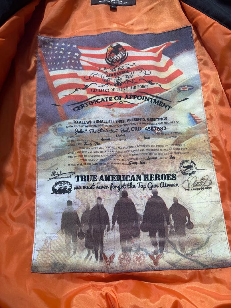 TOP GUN USAF MA-1 フライトジャケット L