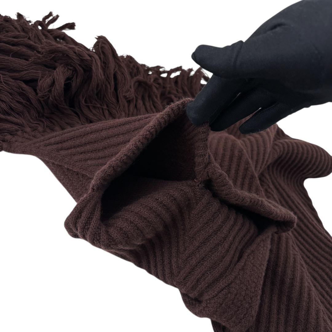 【美品】ルイヴィトン/カシミアロングマフラー/ストール/フリンジ/ポケット付き