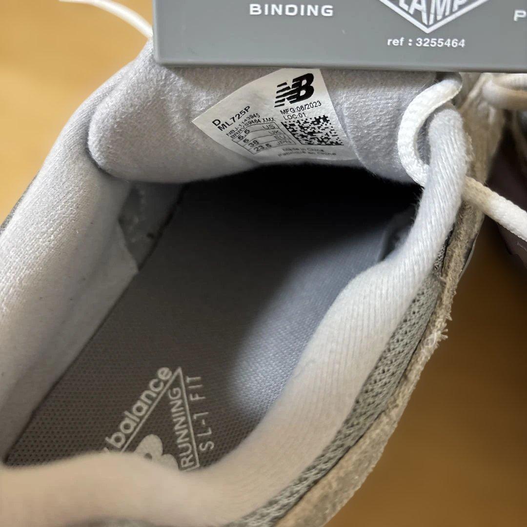 New Balance ML725P グレー スニーカー 23.5㎝