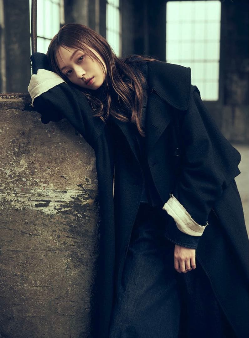 d*3様 ヨウジヤマモト グラウンドワイ　Ground Y ウール トレンチコー