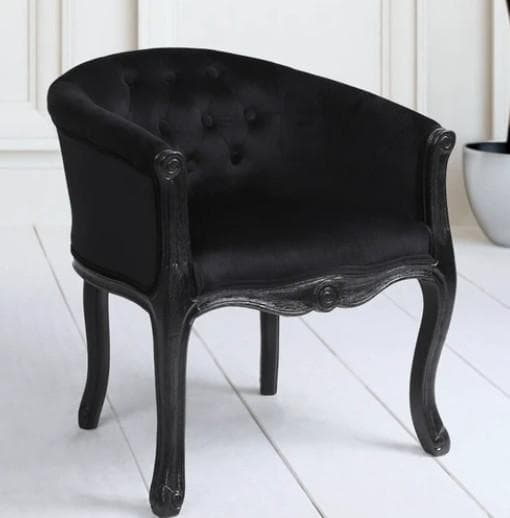 シングルソファ 1人掛け アームチェア ブラック クラシック 17714AC