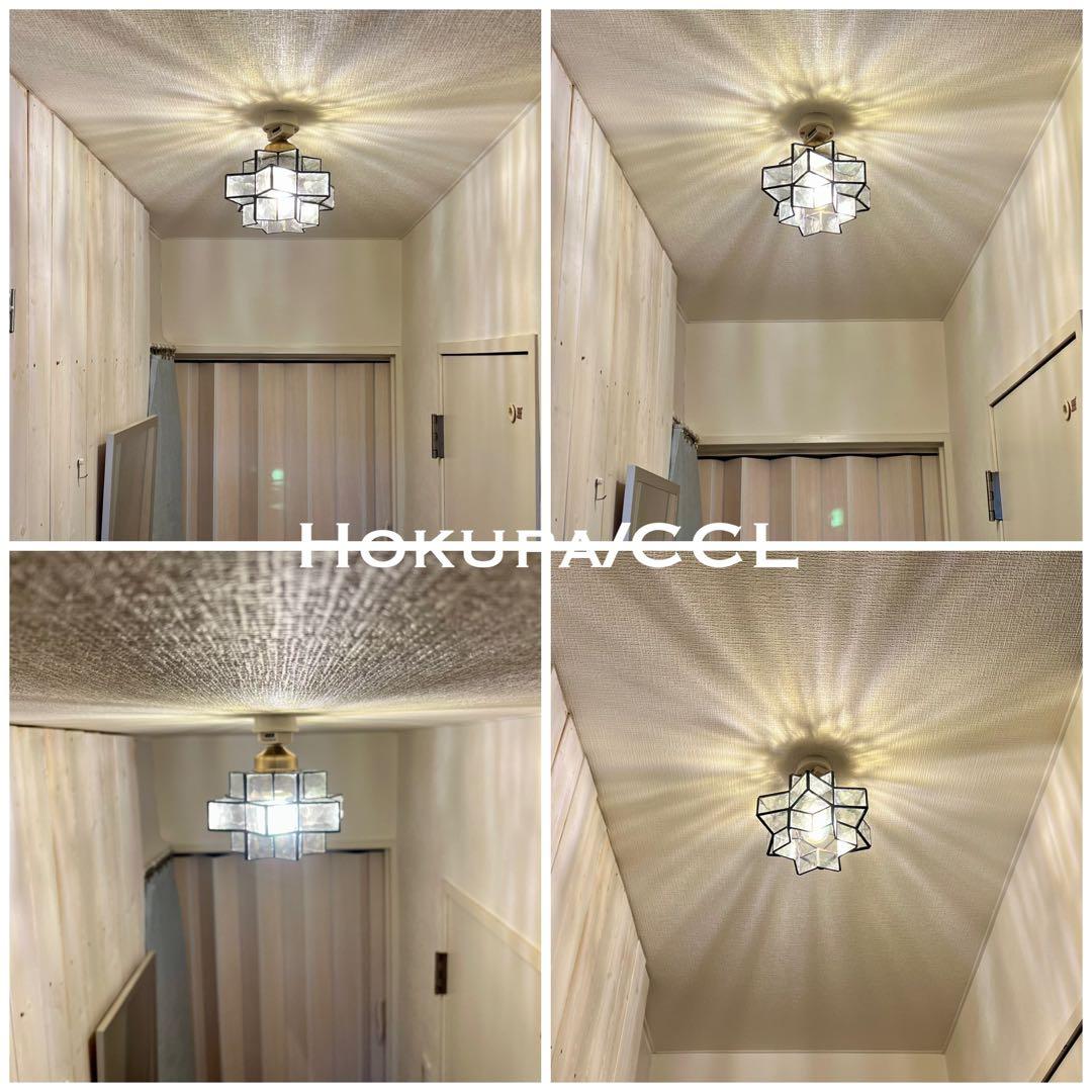 天井照明 シーリングライト Hokupa/CCL ステンドグラス E26 LED