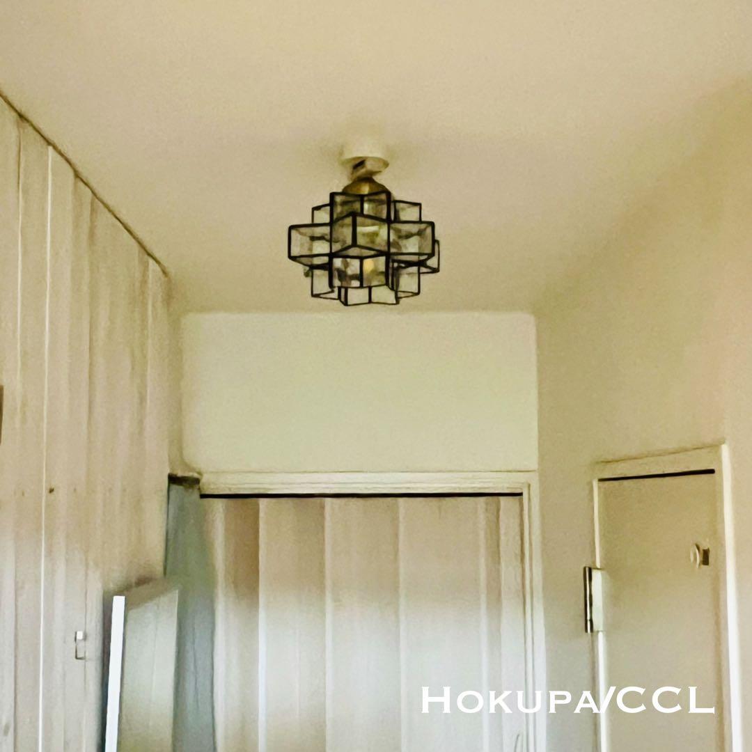 天井照明 シーリングライト Hokupa/CCL ステンドグラス E26 LED