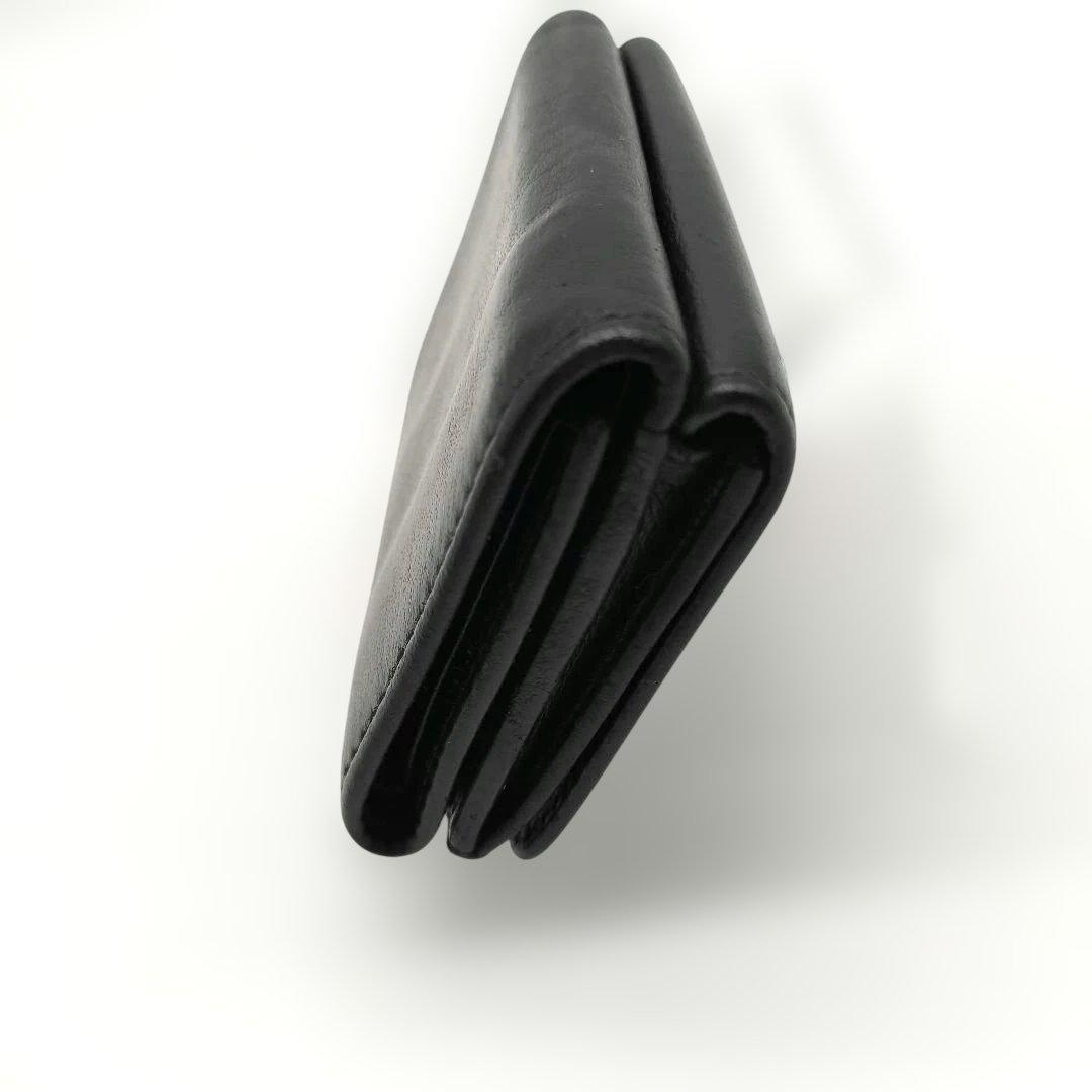 バレンシアガ　BALENCIAGA　三つ折り財布　エブリデイ　ロゴ　ブラック