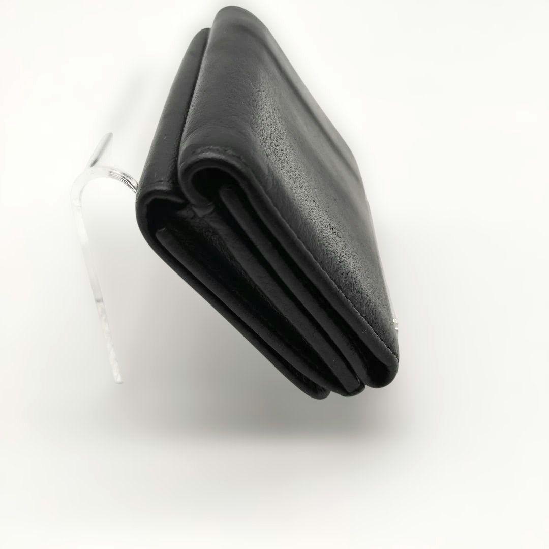 バレンシアガ　BALENCIAGA　三つ折り財布　エブリデイ　ロゴ　ブラック