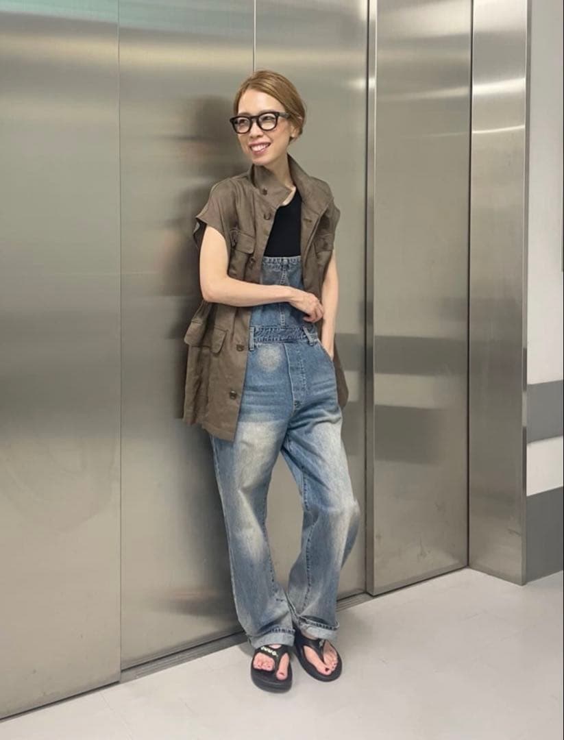 新品未使用【Drawing Numbers】　コンチネンタルリネンベスト