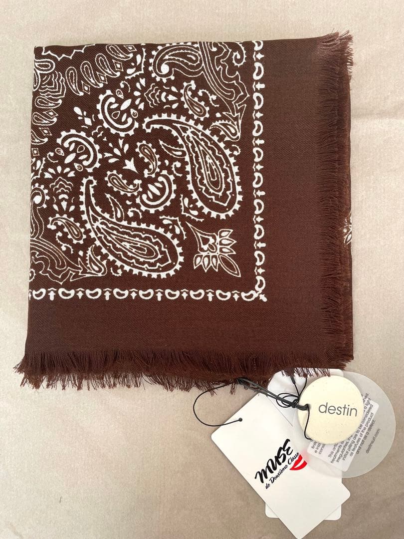 ★2/1まで★【新品】DESTIN デスティン WOOLバンダナスカーフ