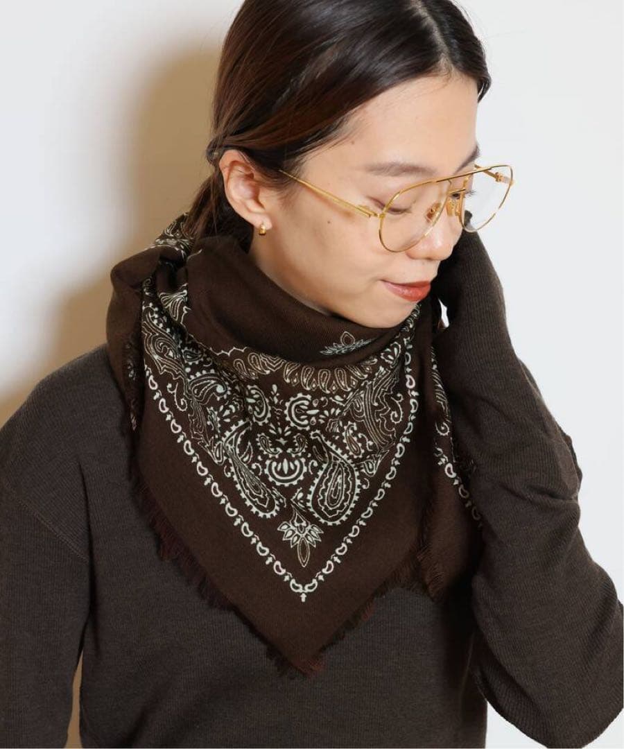 ★2/1まで★【新品】DESTIN デスティン WOOLバンダナスカーフ