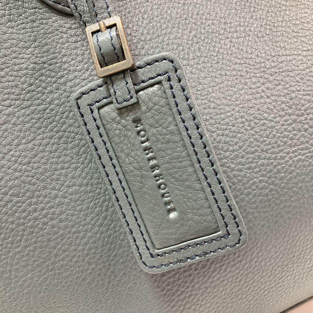 【美品】MOTHERHOUSE マザーハウス リン オープントートバッグ GRY