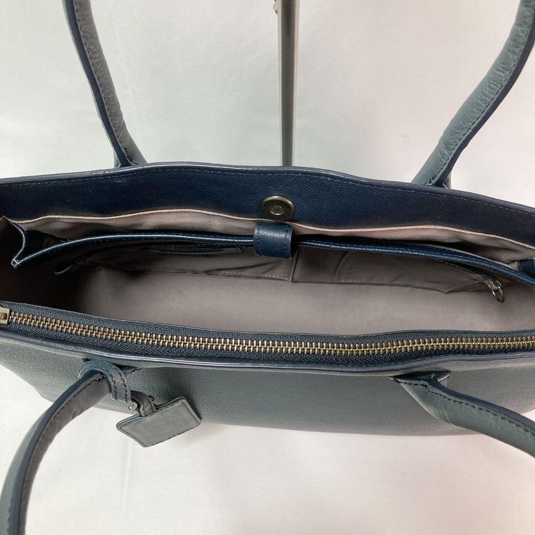 【美品】MOTHERHOUSE マザーハウス リン オープントートバッグ GRY