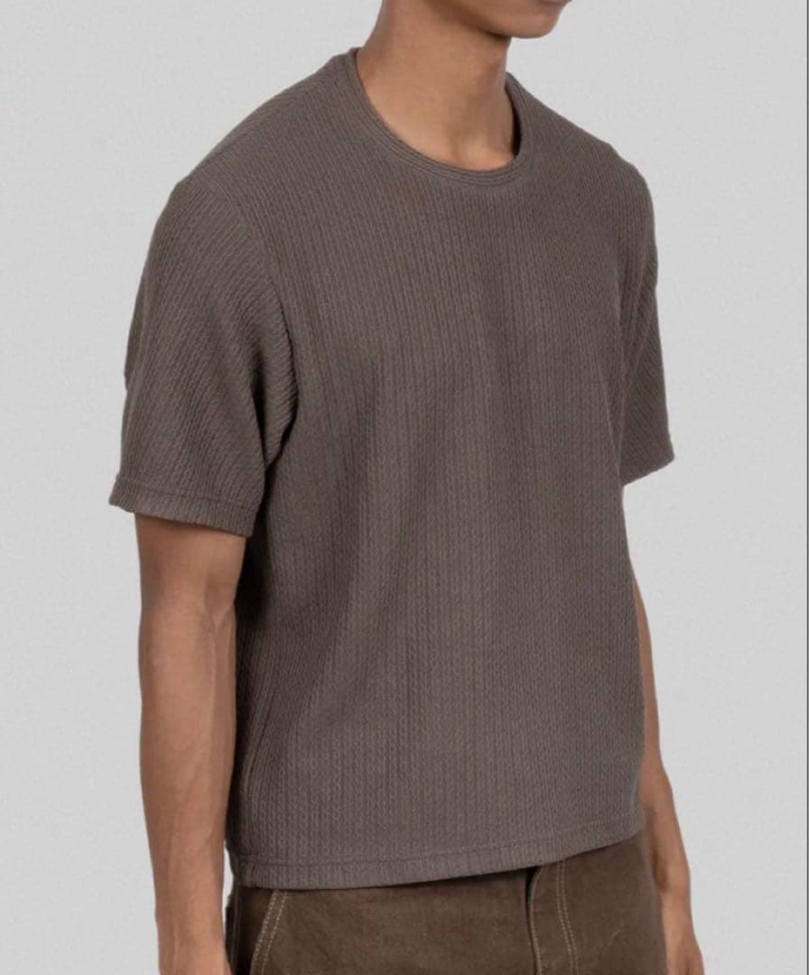 新品 S STRONG 006 KNIT T (GREIGE) 深水光太