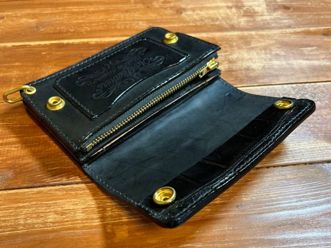 トラッカーウォレット TW-03 クロコダイル × コードバン仕様
