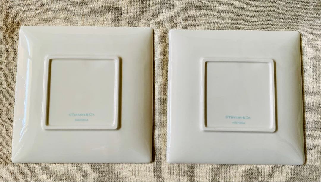 Tiffany & Co. ターコイズ リボンプレート 2枚セット(未使用品)