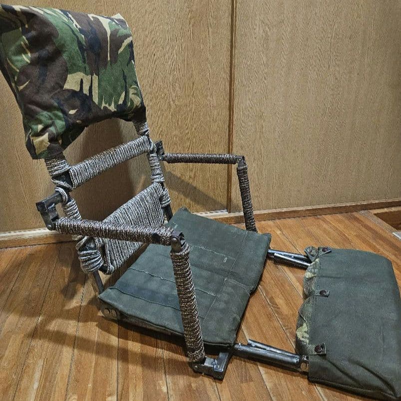 軍幕座椅子 　フィールドチェアー　リクライニング　地べた ローチェア