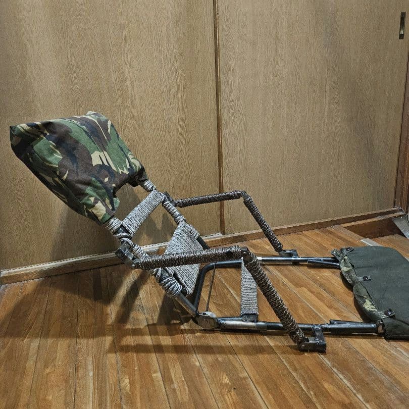 軍幕座椅子 　フィールドチェアー　リクライニング　地べた ローチェア