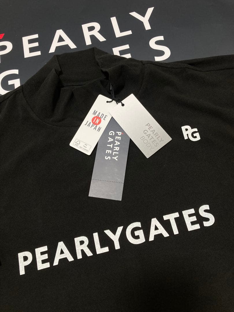 新品 パーリーゲイツ ラグウォームプレミア ハイネックカットソー(7)3L/濃紺