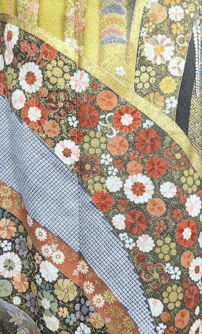 にぼし 振袖　振長襦袢　袋帯　帯締め　帯揚げ　重襟　半襟　バック　髪飾り