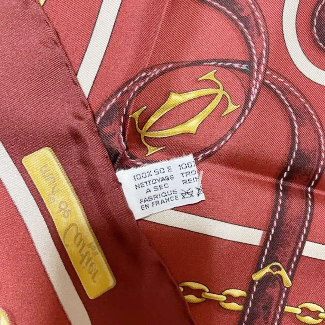 専用となりました！！Cartierカルティエ　大判シルクスカーフ（タグ・箱付き