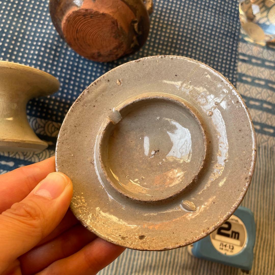 灯火器　灯台　ともしだい 灯明皿　油皿　燈明灯　古民具　たんころ　ひょうそく3客