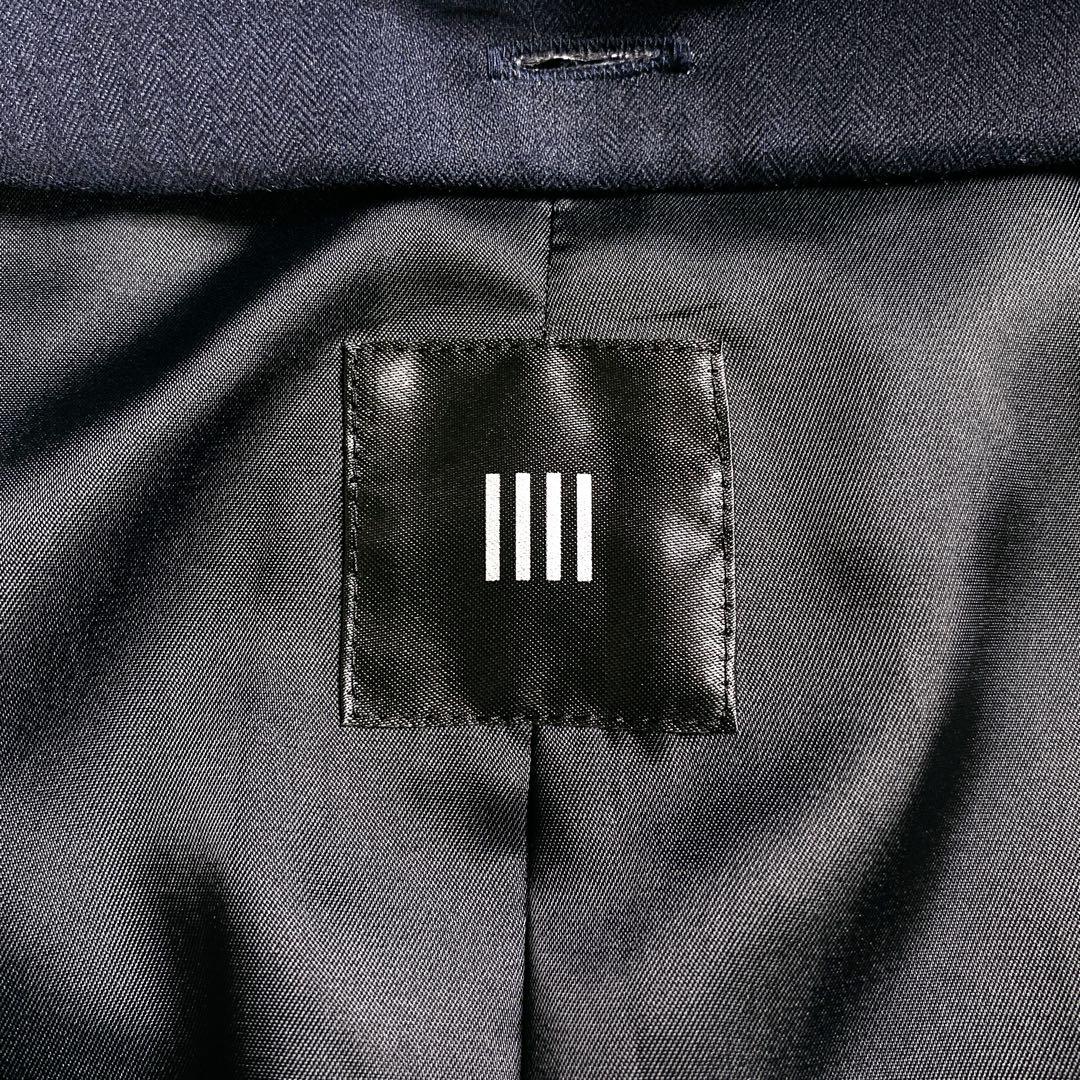 極美品 スーツセレクト 撥水 ベルテッドボンディングコート ネイビー Lサイズ