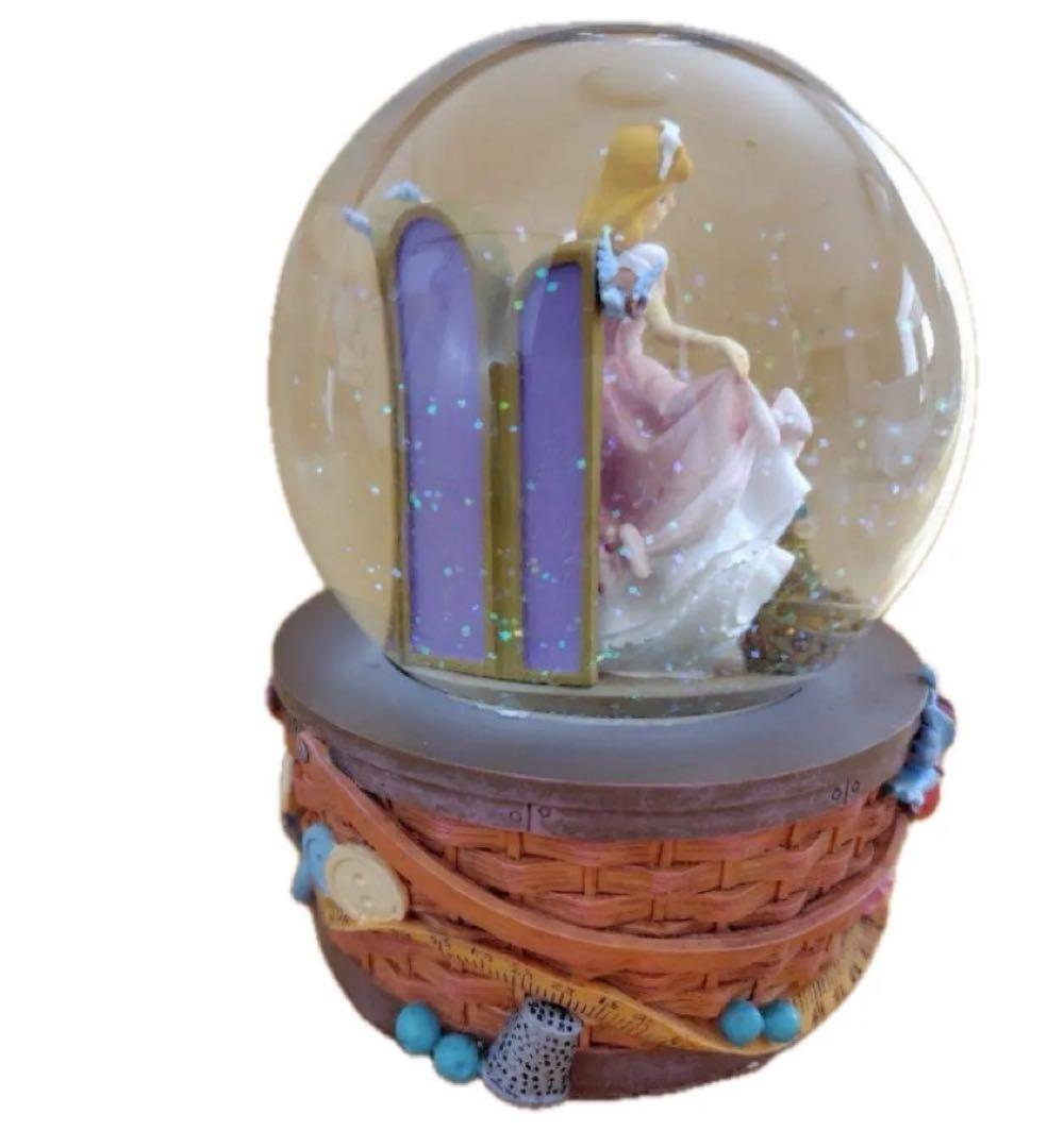 シンデレラ　青い鳥　ピンクドレス　レア　ディズニー　スノードーム　オルゴール