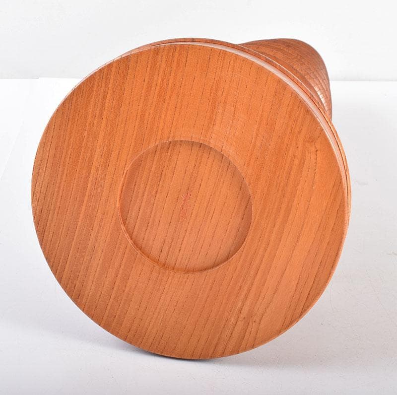 浮月挽物名工　田中光月作　塔　高さ約53.5cm　ガラスケース　V　R4231B