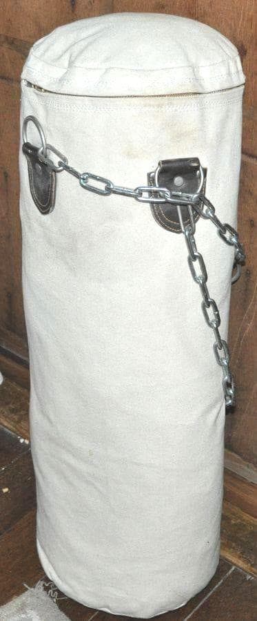 九櫻・九桜　サンドバッグ 白帆布製 （小） RO501　長さ75cm直径30cm