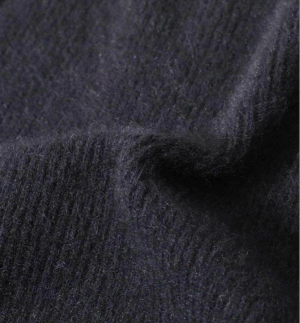 バトナー カシミア フォックス クルーネックカーディガン