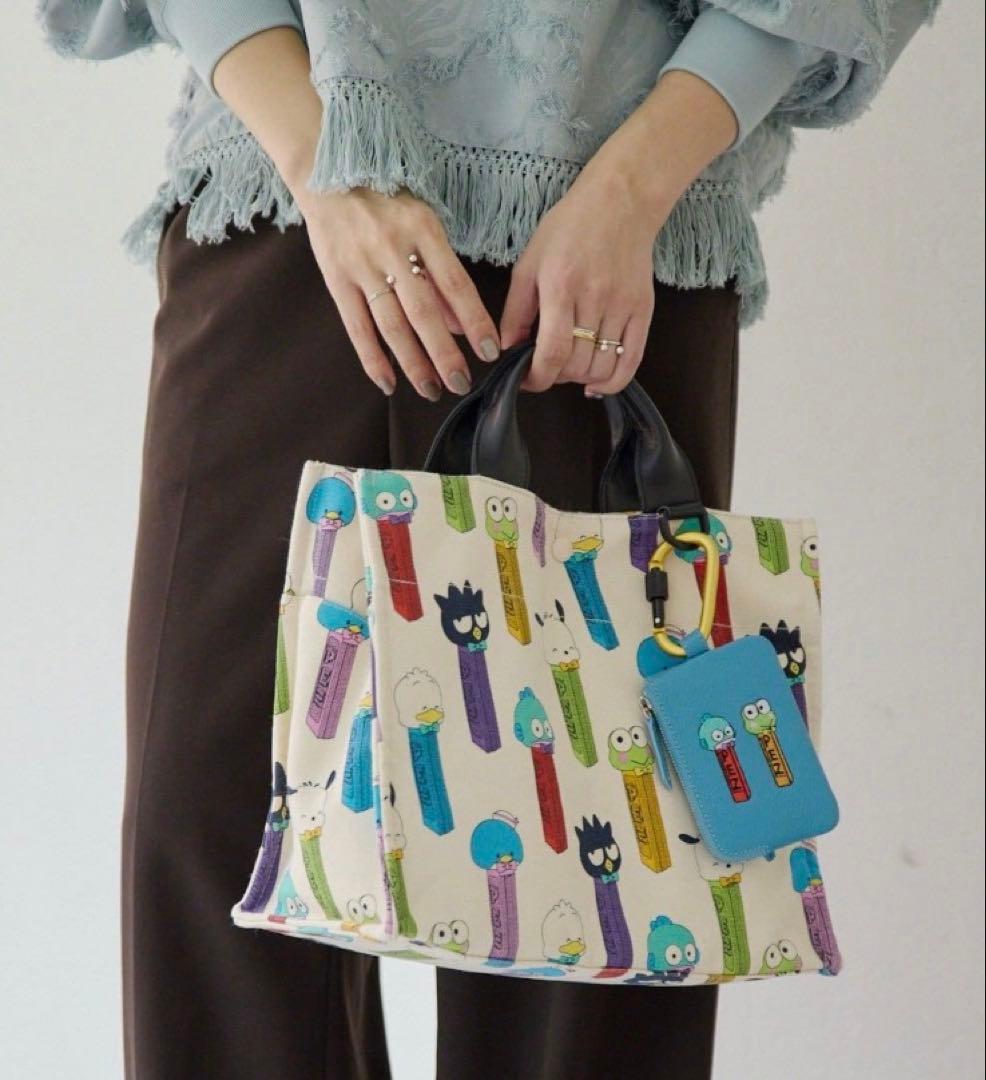 【はぴだんぶい×PEZ×ear】A4サイズ対応/コラボコットントートバッグM