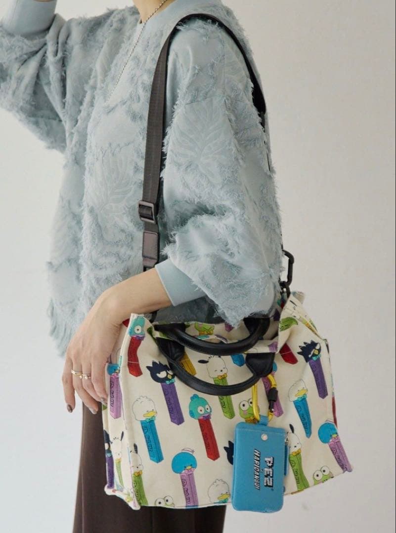 【はぴだんぶい×PEZ×ear】A4サイズ対応/コラボコットントートバッグM