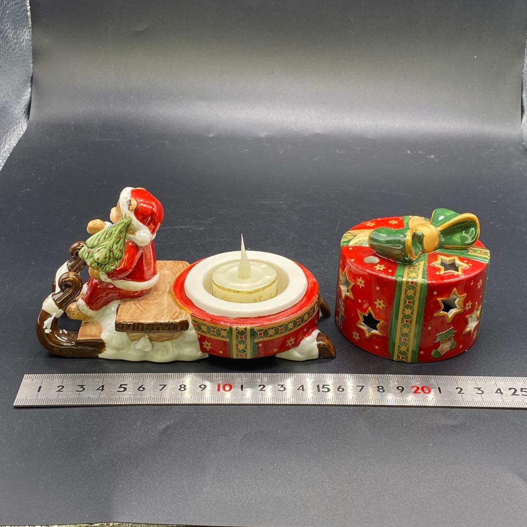 箱付き　ビレロイ&ボッホ　置物　クリスマス　キャンドルホルダー　　no.139