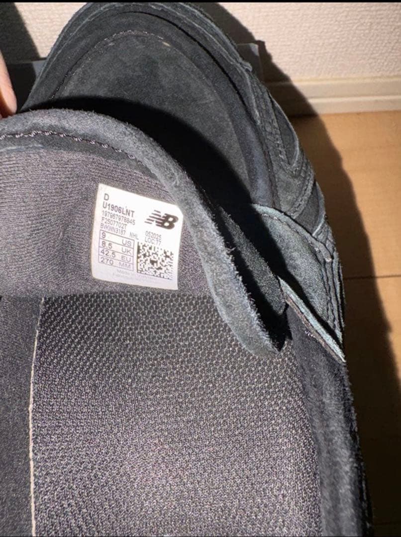 た*り様 New Balance 1906L Black Suede 27cm
