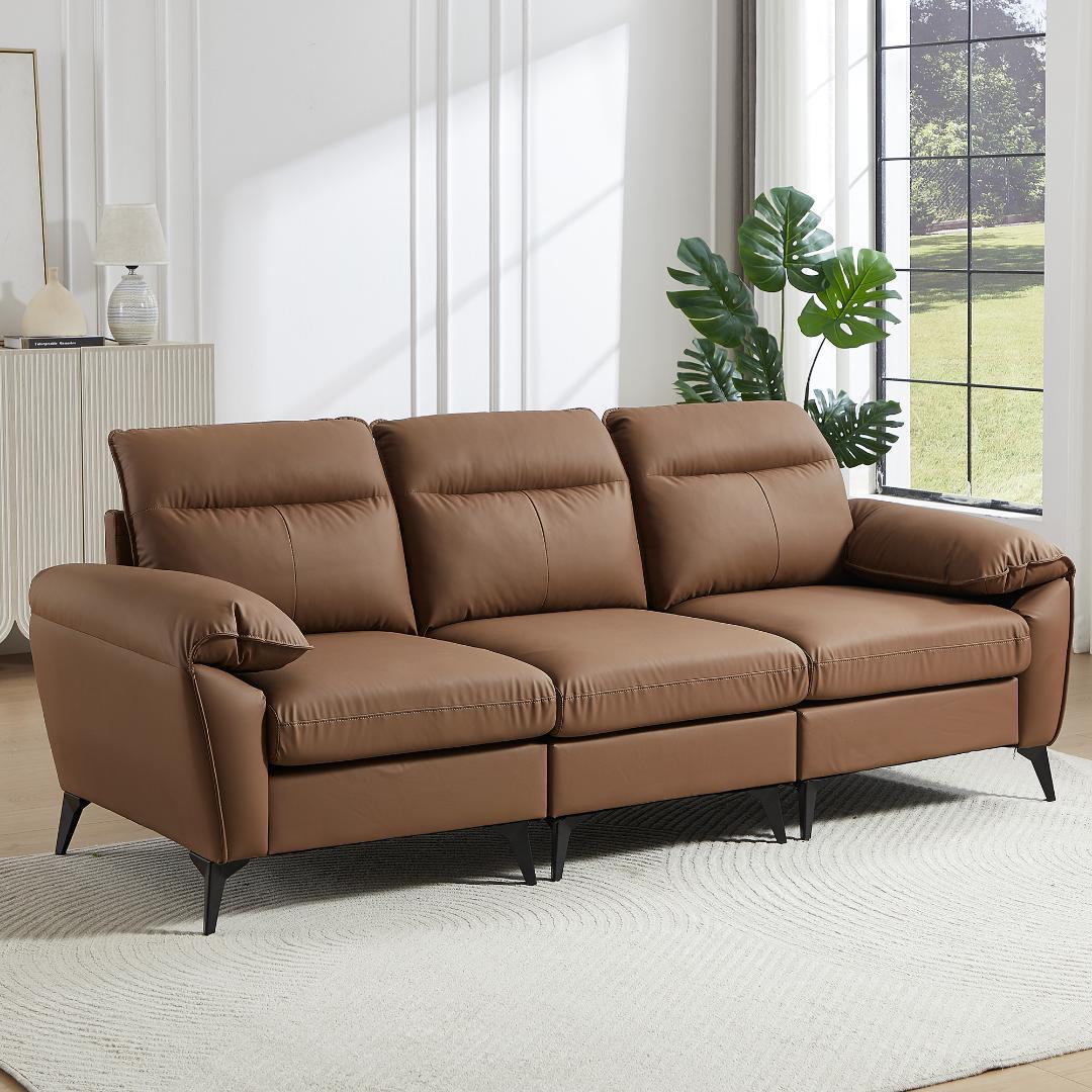 ソファー ソファ 3人掛け 幅205cm 3人掛け 北欧 【キャメル】