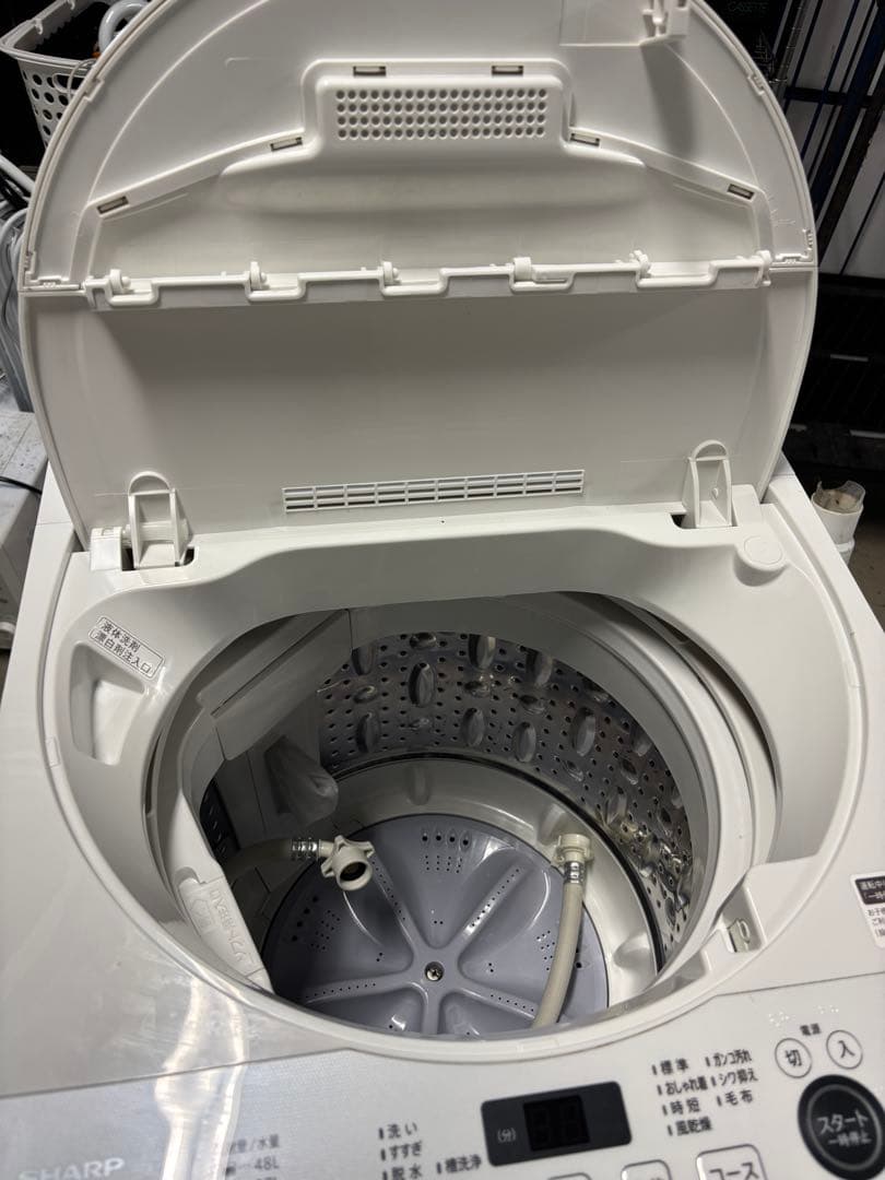 シャープ洗濯機5.5kg 高濃度洗浄ほぐし運転 風乾燥機能付き　2021年製T