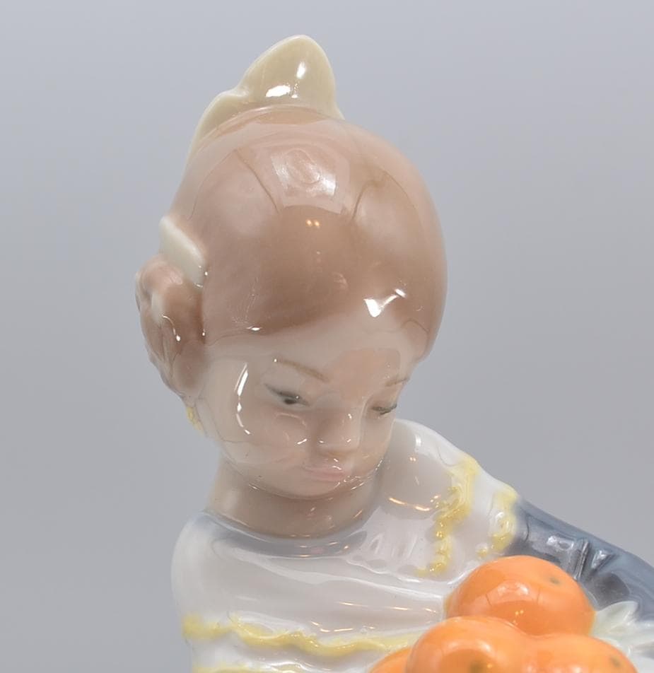 バレンシアの少女　＃4841　★リヤドロ　スペイン　光沢仕上げ　ヴィンテージ