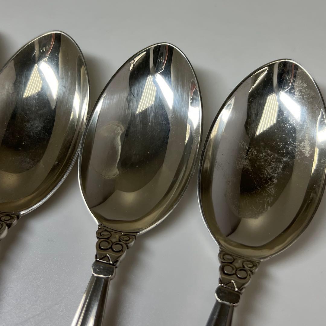 ジョージ ジェンセン エコーン 925sterling ディナースプーン 6本
