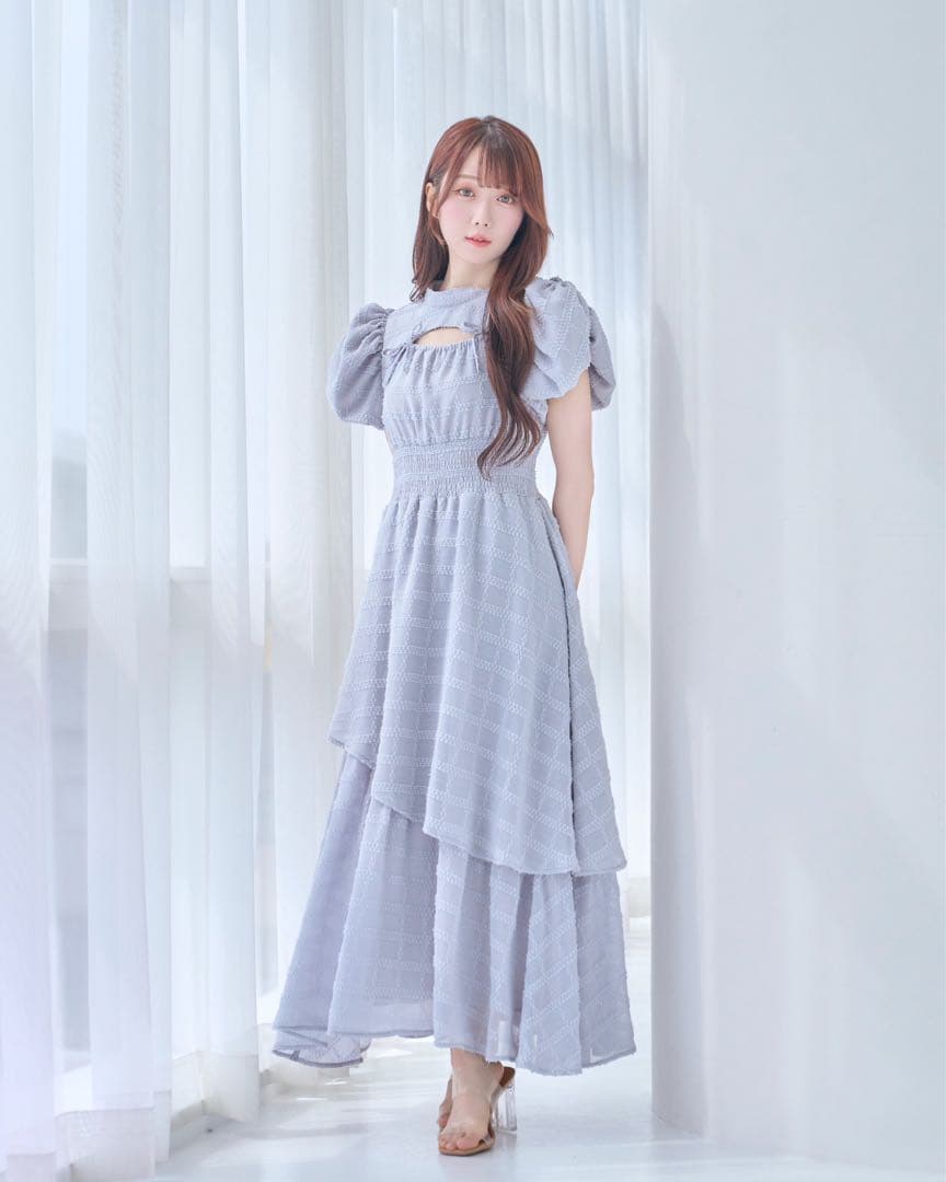 ロゼミューズ Jacquard check dress