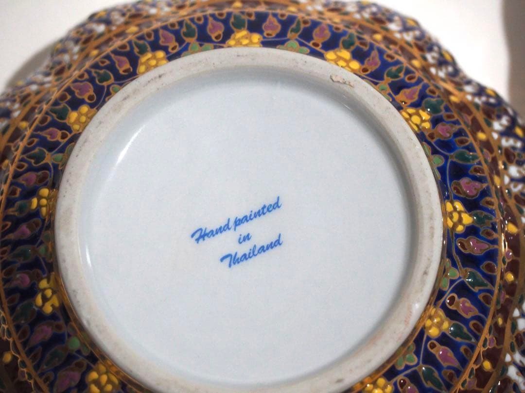 未使用　タイ土産　ハンカチ　ベンジャロン焼き 蓋物　まとめ売り