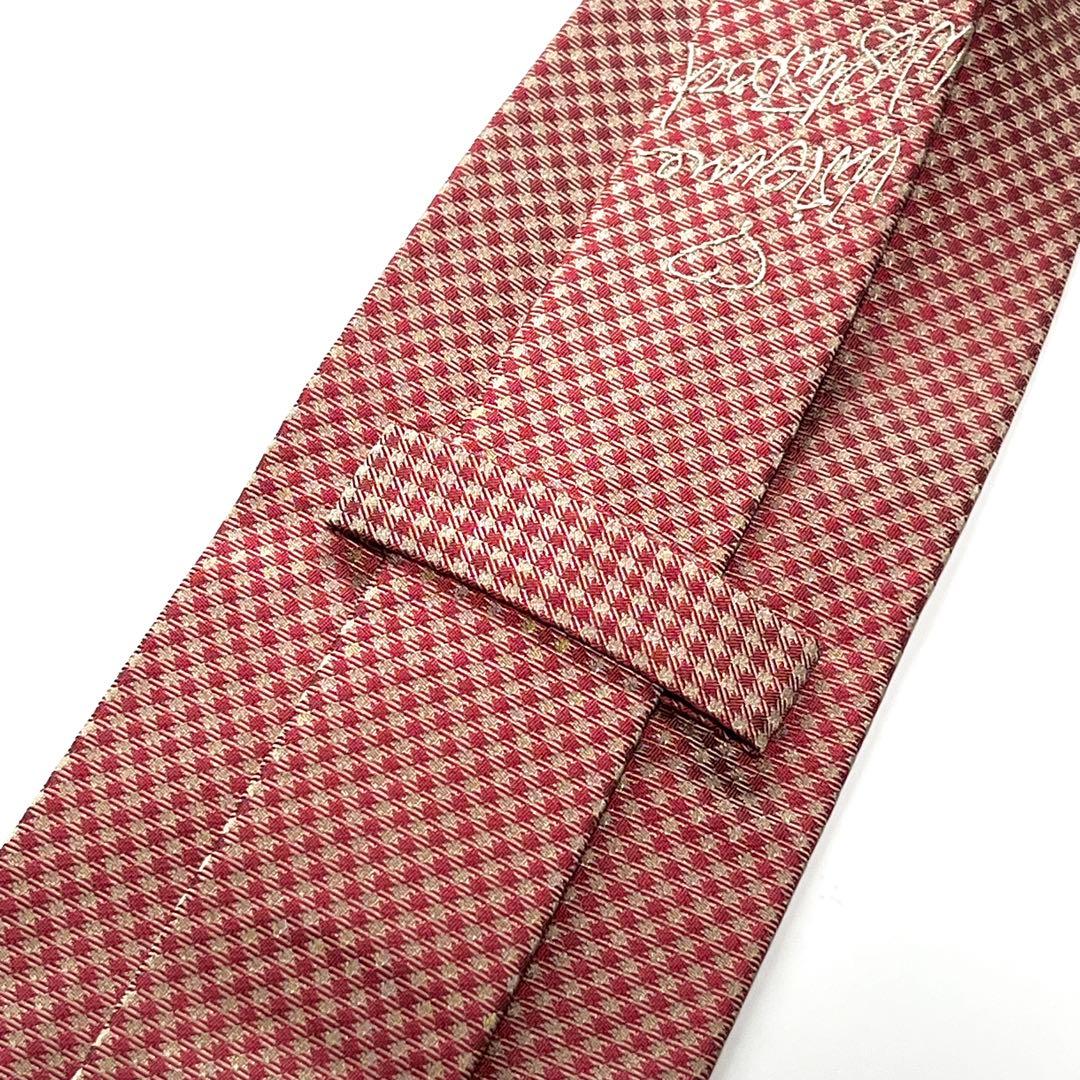 3263✨極美品✨ヴィヴィアンウエストウッド ネクタイ 総柄 ハート ロゴグラム