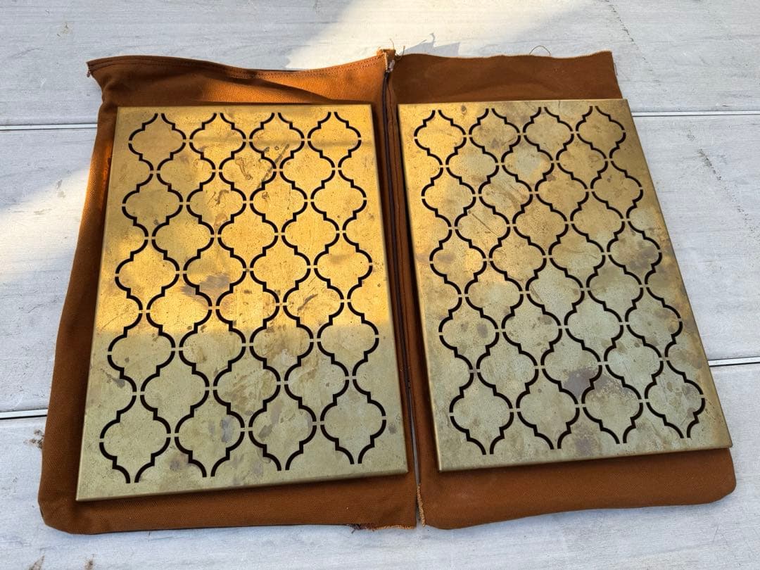 Retro IGT-PLATE Brass（真鍮製 IGTプレート）2枚セット