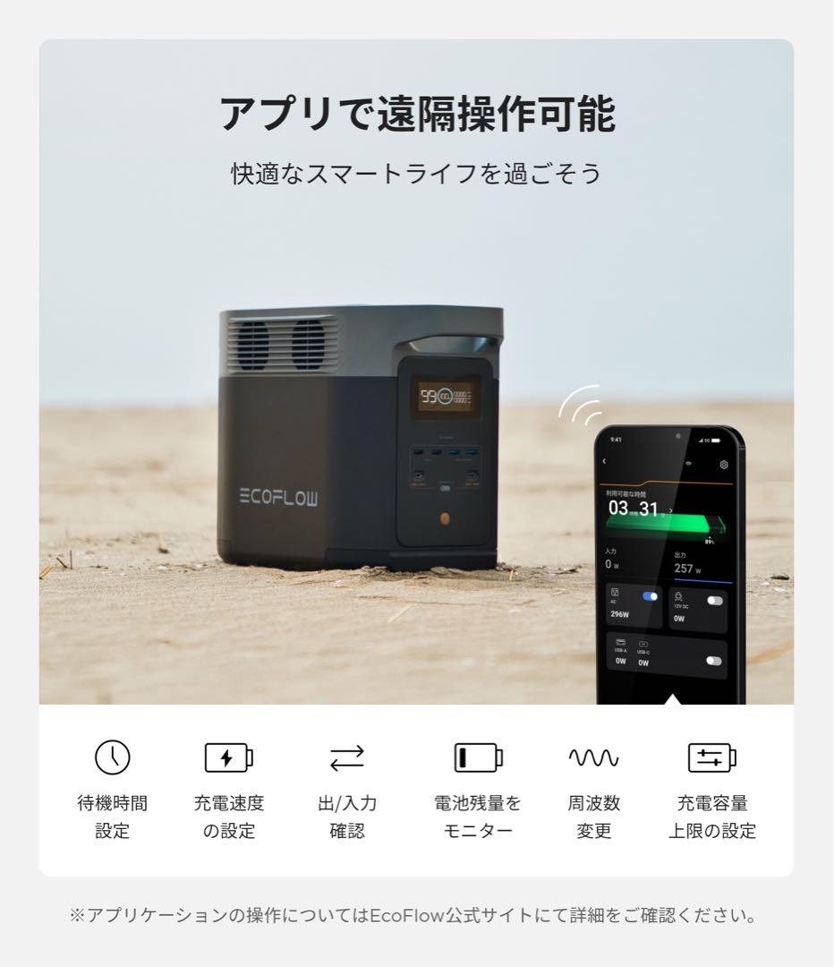 EcoFlow DELTA 2 容量1024Wh 出力1500W