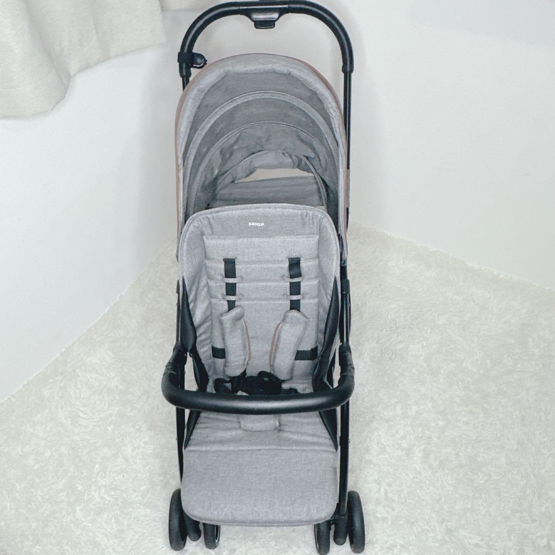 ✨美品✨ KATOJI　ベビーカー 2-Seater グレー　ベビーカ カトージ