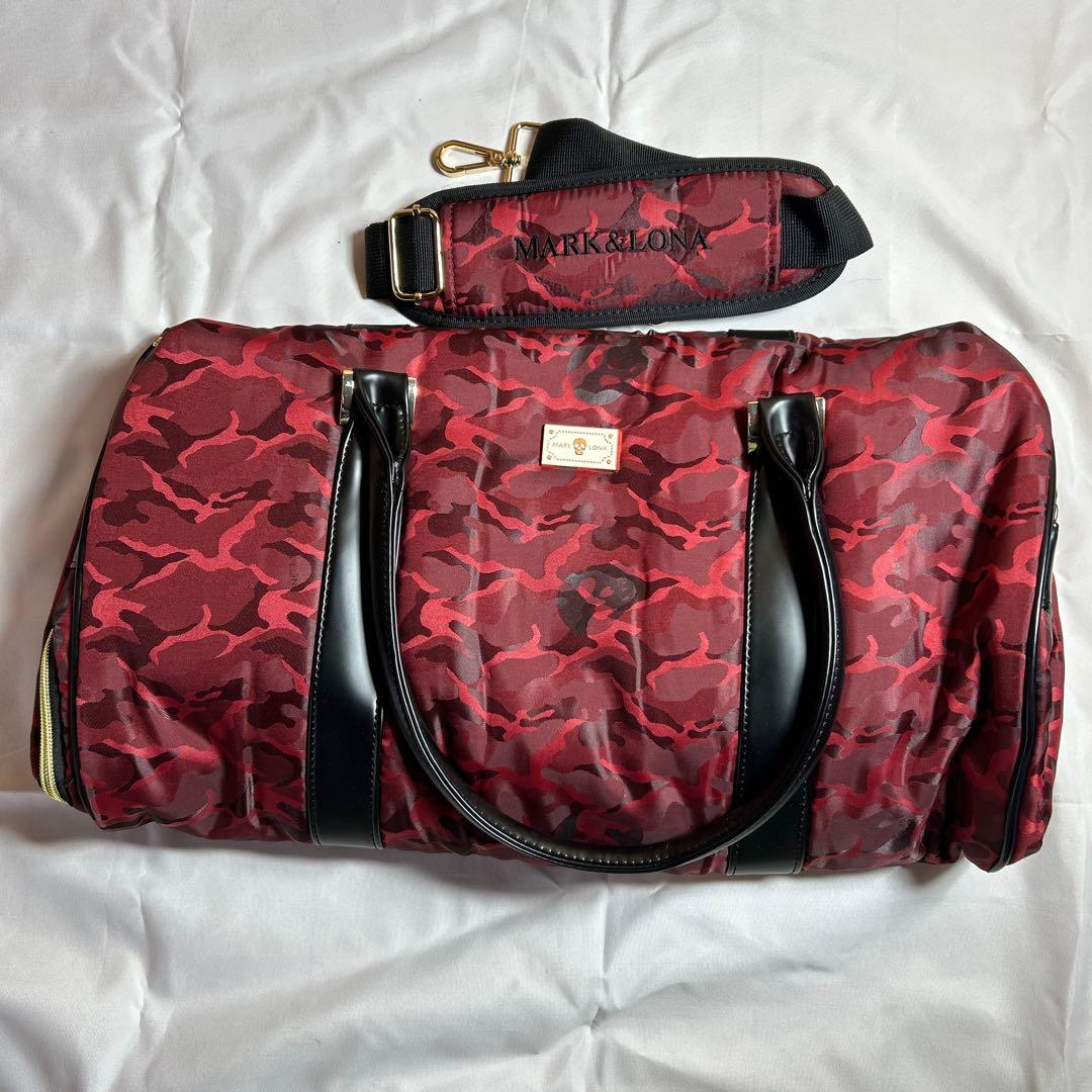 MARK&LONA レッド迷彩 ゴルフバッグ