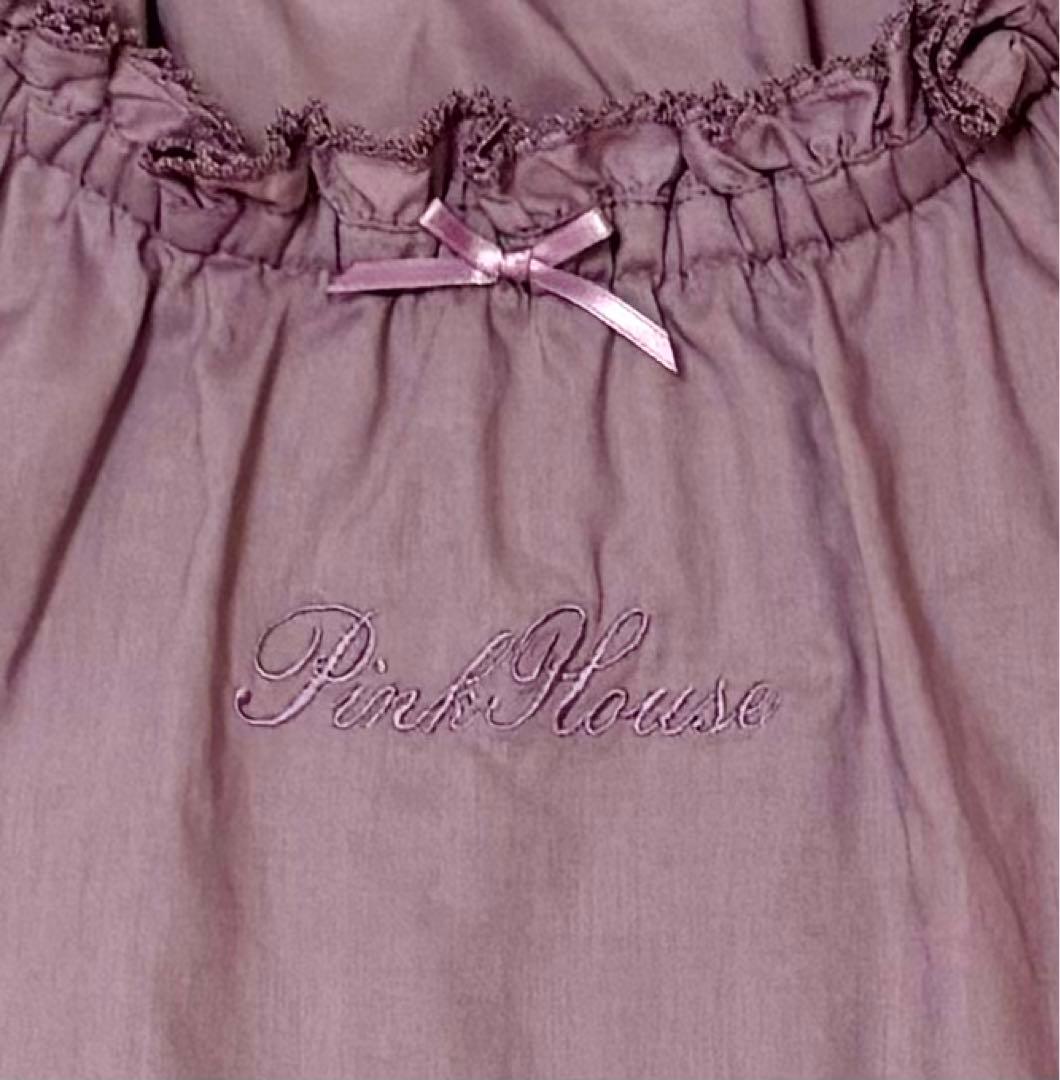 本日限定中⭐︎ピンクハウス　お洒落なロゴ刺繍入りローンブラウス　新品