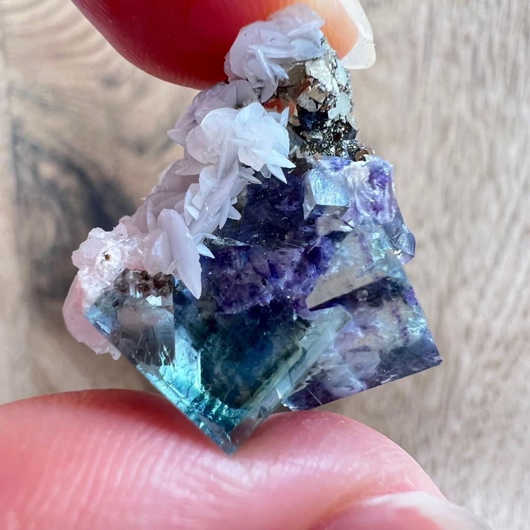 フローライト パイライト F2 カルサイト 共生 鉱物 標本 原石