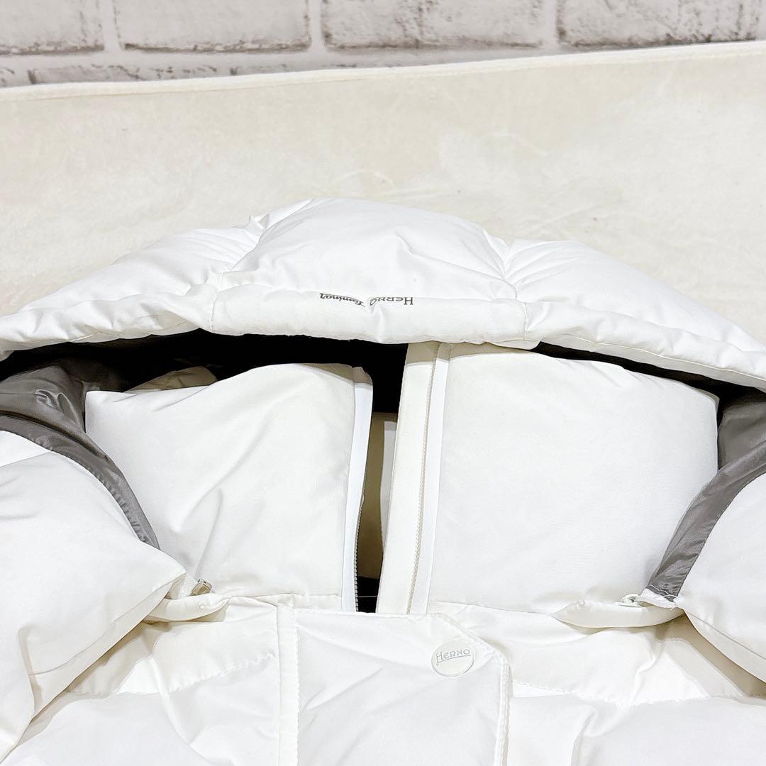 ヘルノ　ラミナー　ゴアテックス　ダウンジャケット　ホワイト　40 レディース