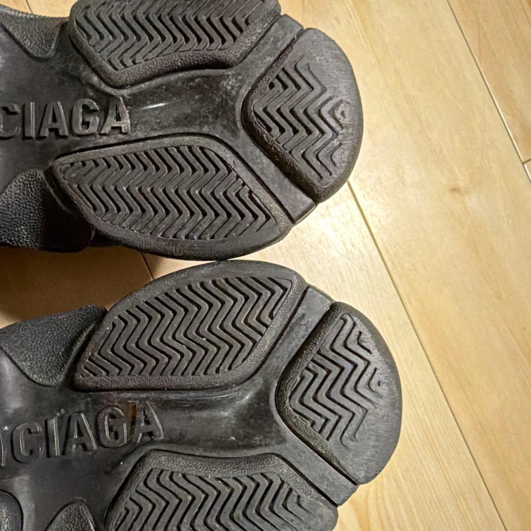 バレンシアガ　triples 38 25cm 黒　変え紐付き