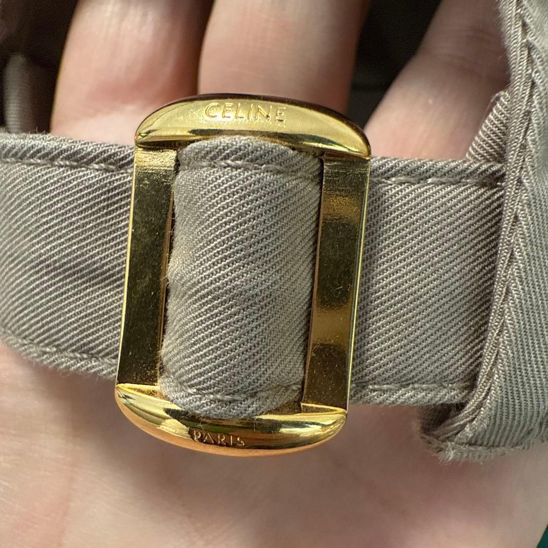 CELINE ベージュ ベースボールキャップ L