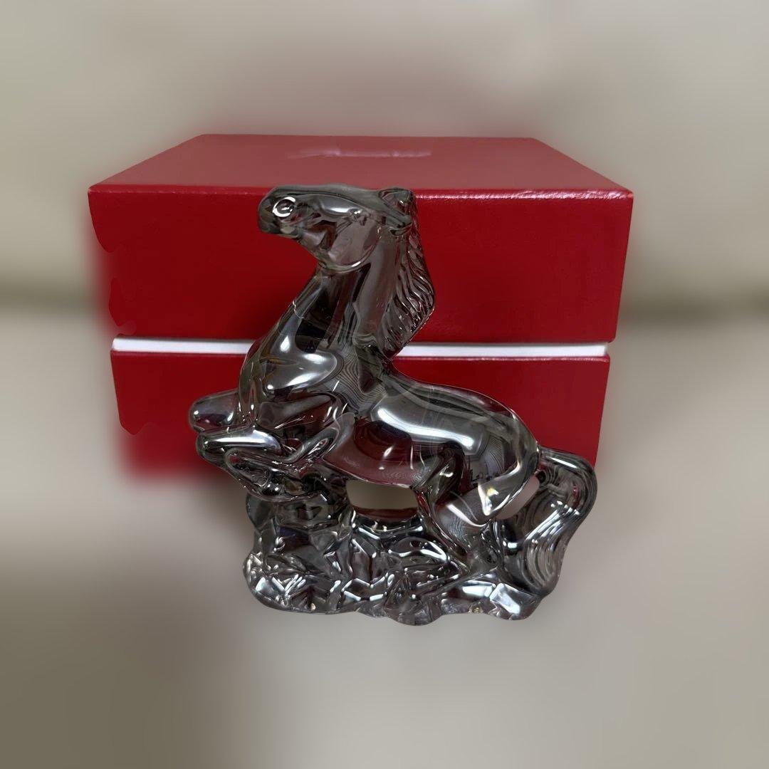 バカラ　干支　ウマ　シルバー極美品