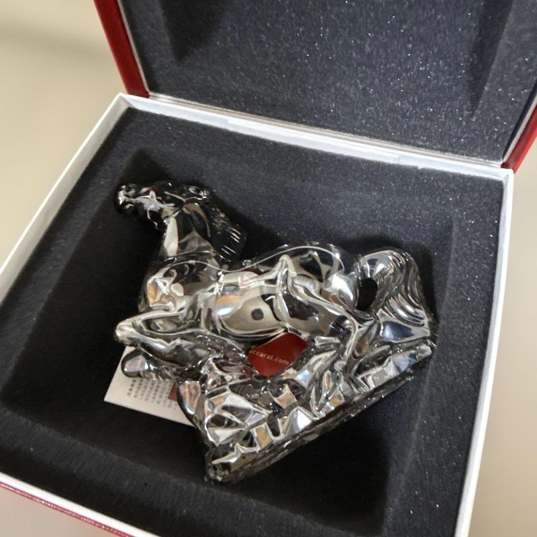 バカラ　干支　ウマ　シルバー極美品